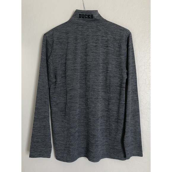 NHL Anaheim Ducks Lightweight Pullover Sweater 1/4 Zip Men's Size Small Gray - Picture 2 of 12